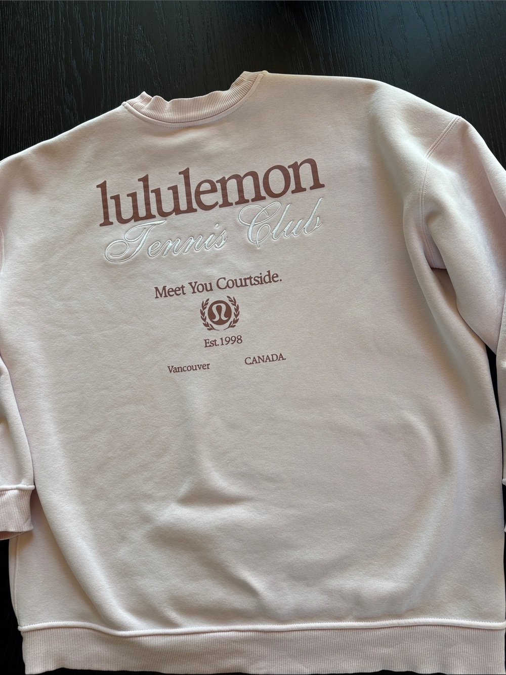 Lululemon Heavyweight Fleece Pullover Tennis Club Strawberry Milkshake Small/Med - Picture 6 of 10